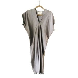 Mirth Caftan Corfu Dress in gray, size small